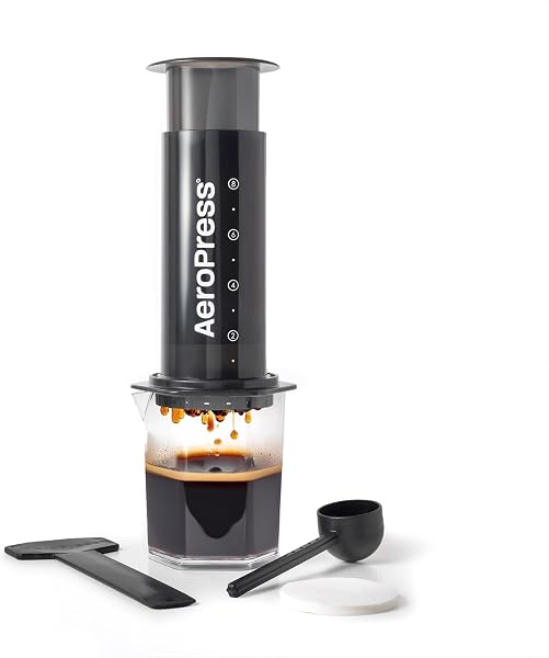 Cafeteira Portátil AeroPress Original / Go Plus com Filtro Micro-Perfurado e Saco de Viagem