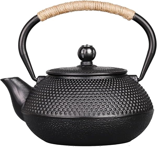 Bule de Chá Japonês em Ferro Fundido Esmaltado Iwachu / Bredemeijer (Tetsubin 0,8L c/ Infusor Inox)