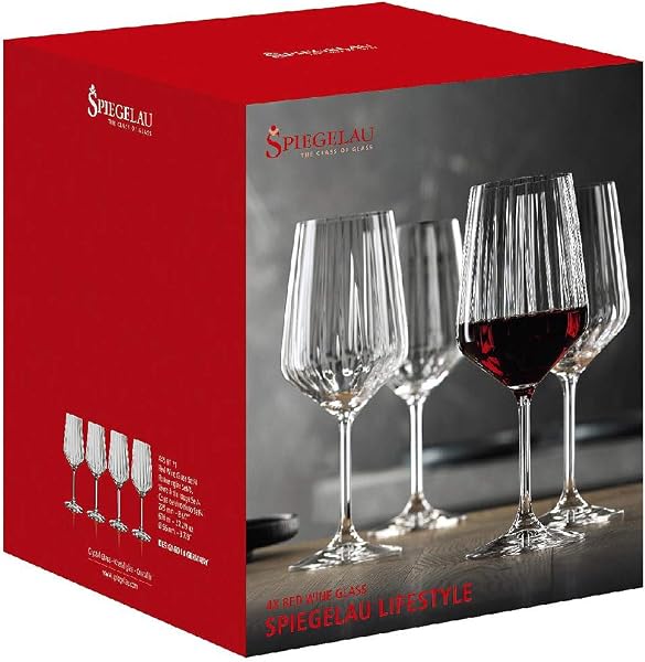 Conjunto de 4 Copos de Vinho Borgonha / Bordeaux Spiegelau Definition em Cristal Ultra-Leve