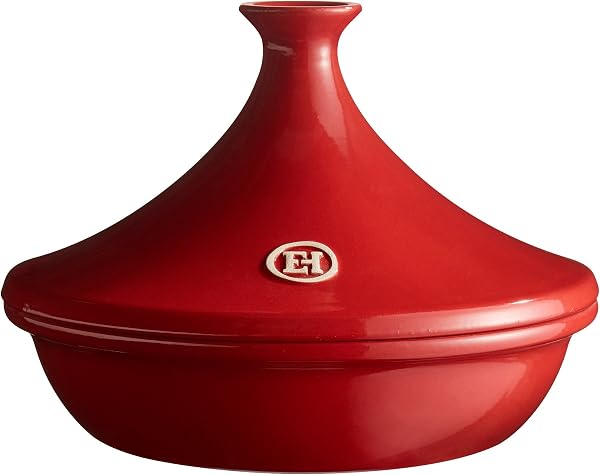Caçarola Tajine Marroquina Emile Henry / Le Creuset Style em Cerâmica de Chama (27 cm)