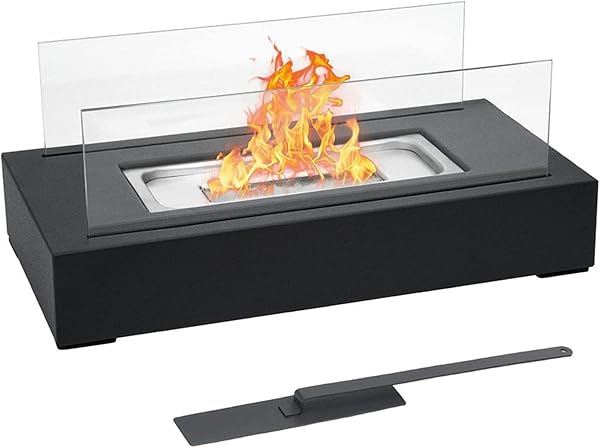 Lareira de Mesa Höfats Spin / Bioetanol em Cilindro de Vidro Borossilicato e Aço