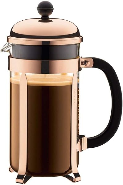 Prensa Francesa Bodum Chambord em Aço Inox e Vidro Borossilicato (1 Litro)